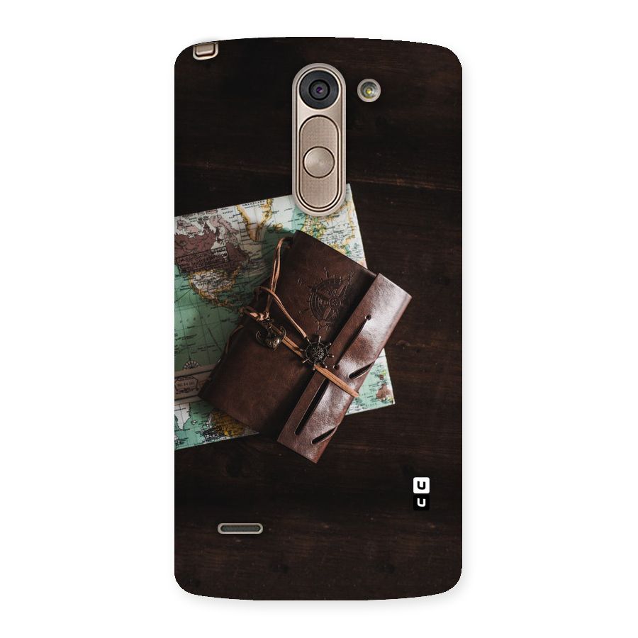 Map Journal Back Case for LG G3 Stylus