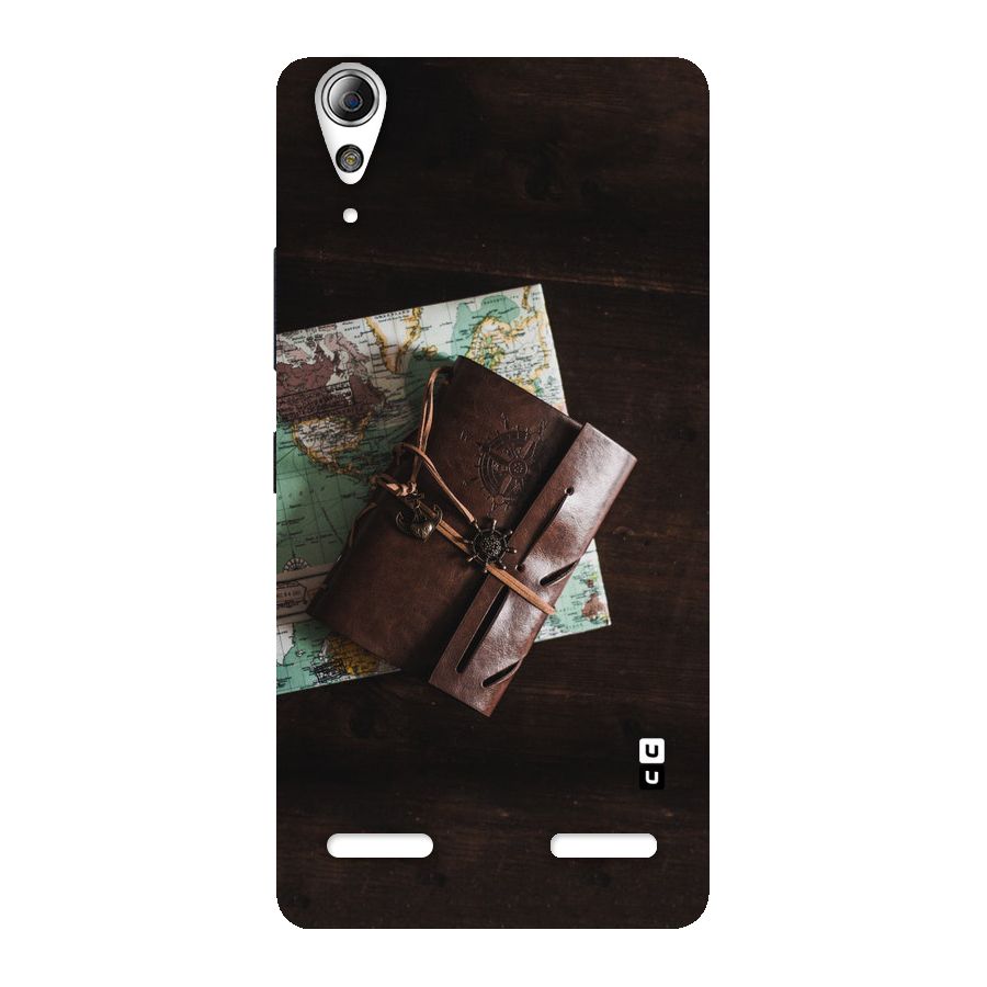 Map Journal Back Case for Lenovo A6000 Plus