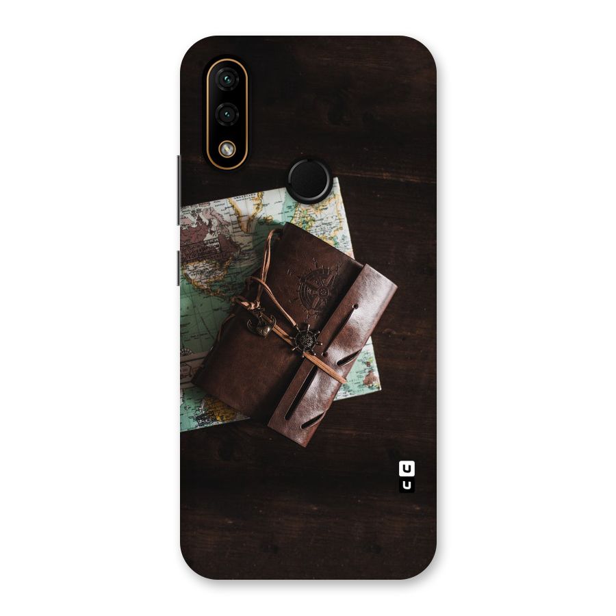 Map Journal Back Case for Lenovo A6 Note