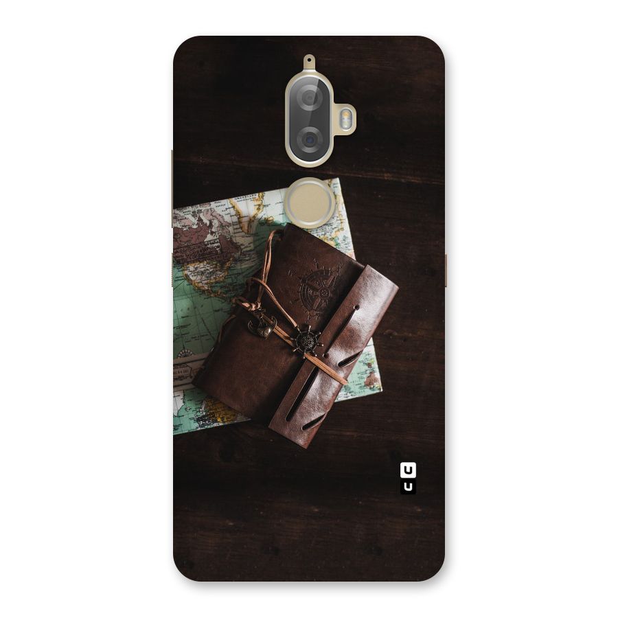 Map Journal Back Case for Lenovo K8 Plus