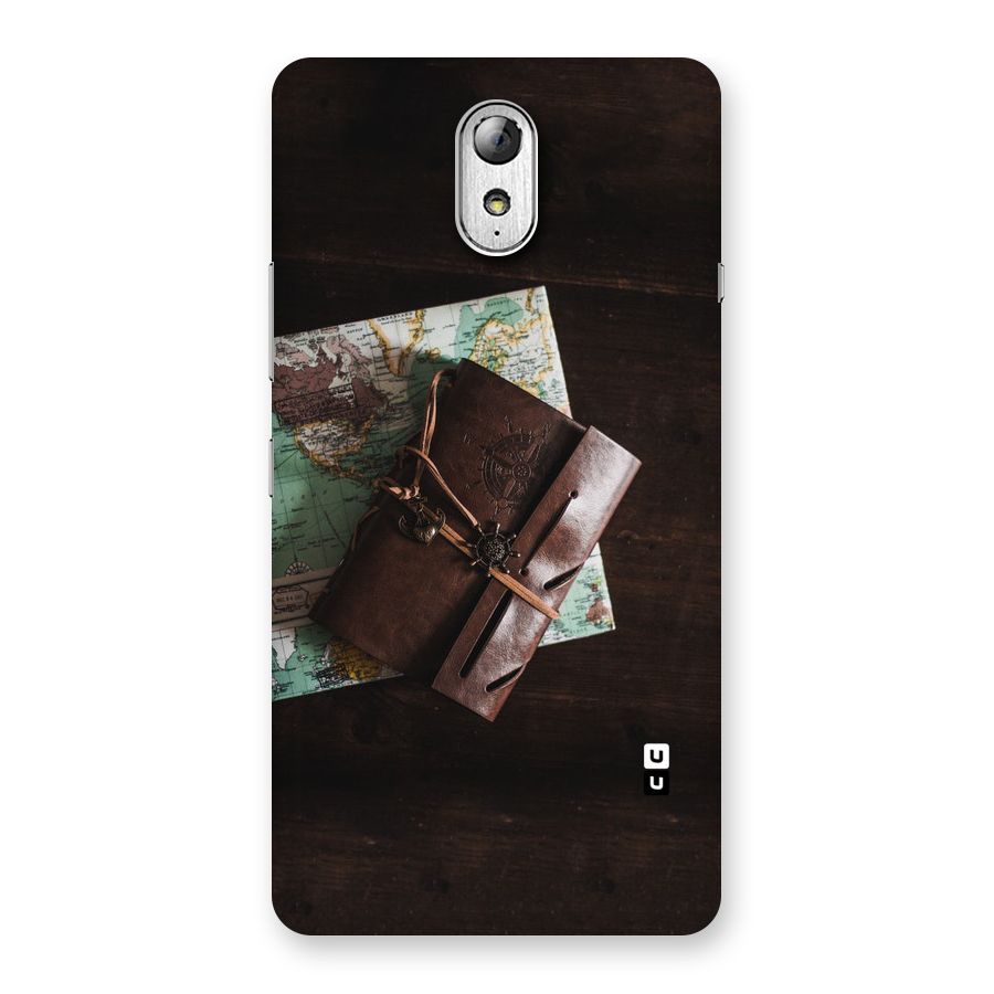 Map Journal Back Case for Lenovo Vibe P1M