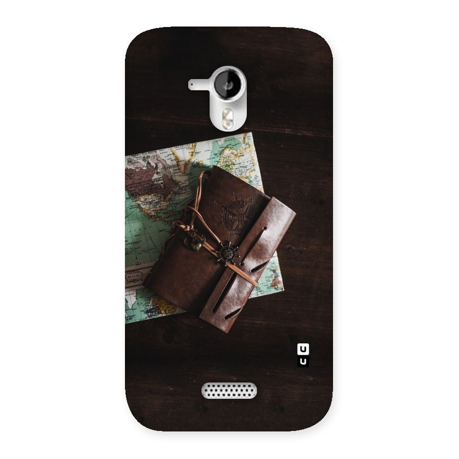 Map Journal Back Case for Micromax Canvas HD A116