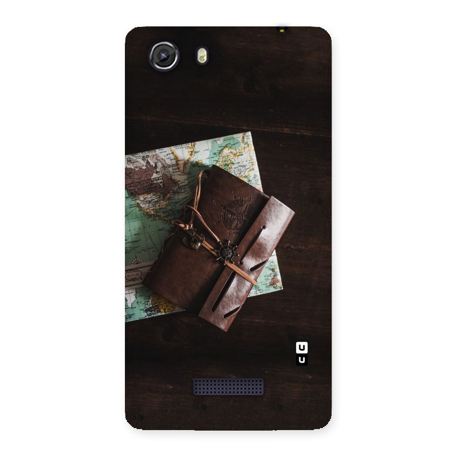 Map Journal Back Case for Micromax Unite 3
