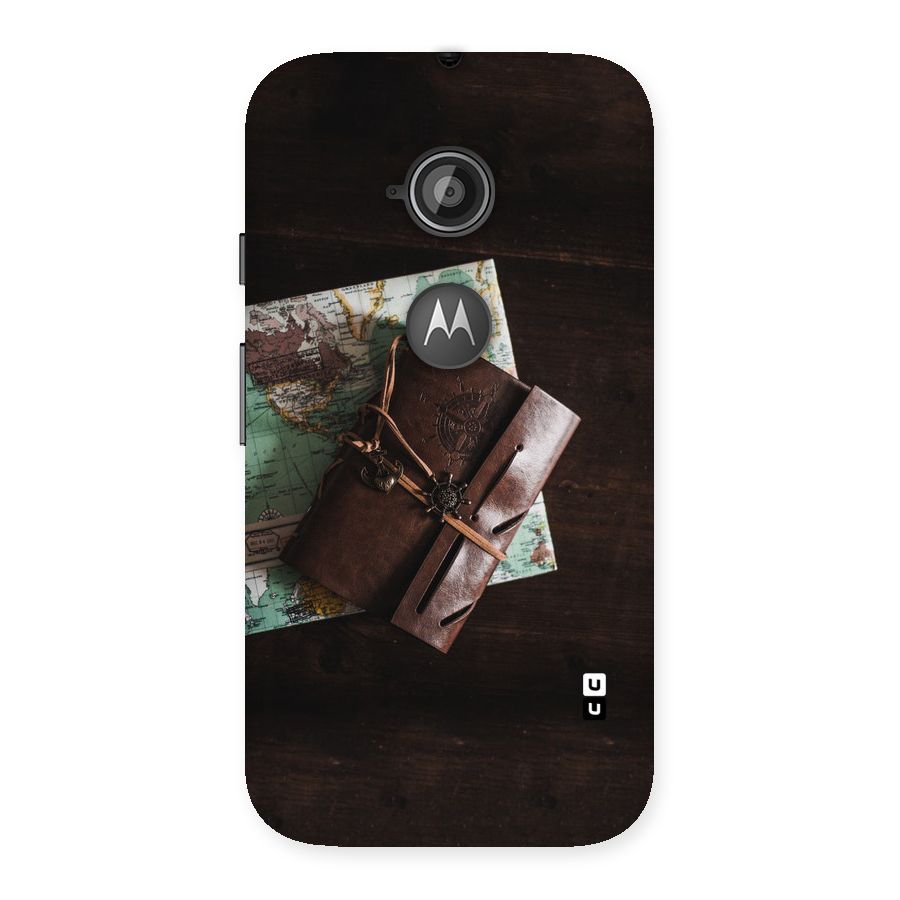 Map Journal Back Case for Moto E 2nd Gen