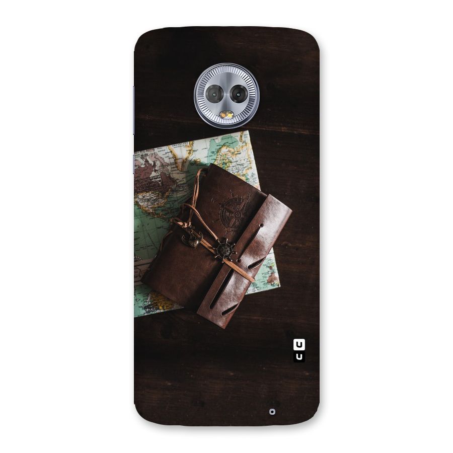 Map Journal Back Case for Moto G6 Plus