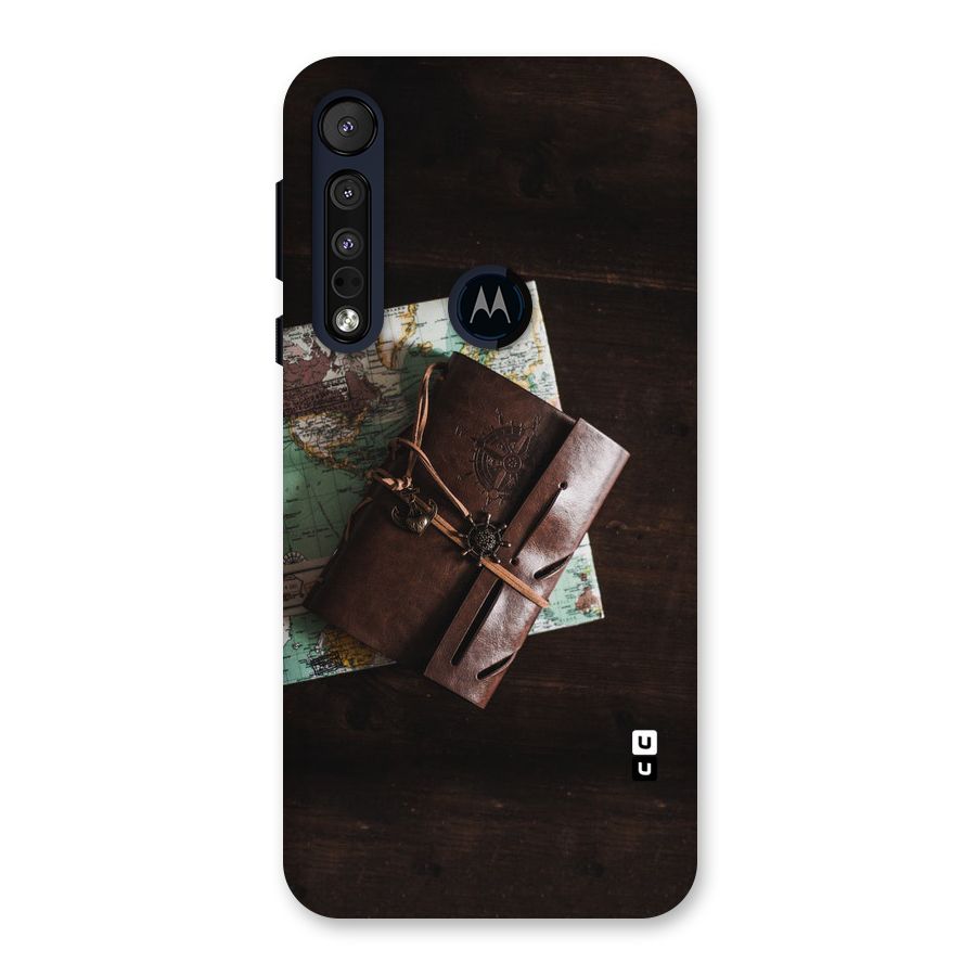Map Journal Back Case for Motorola One Macro