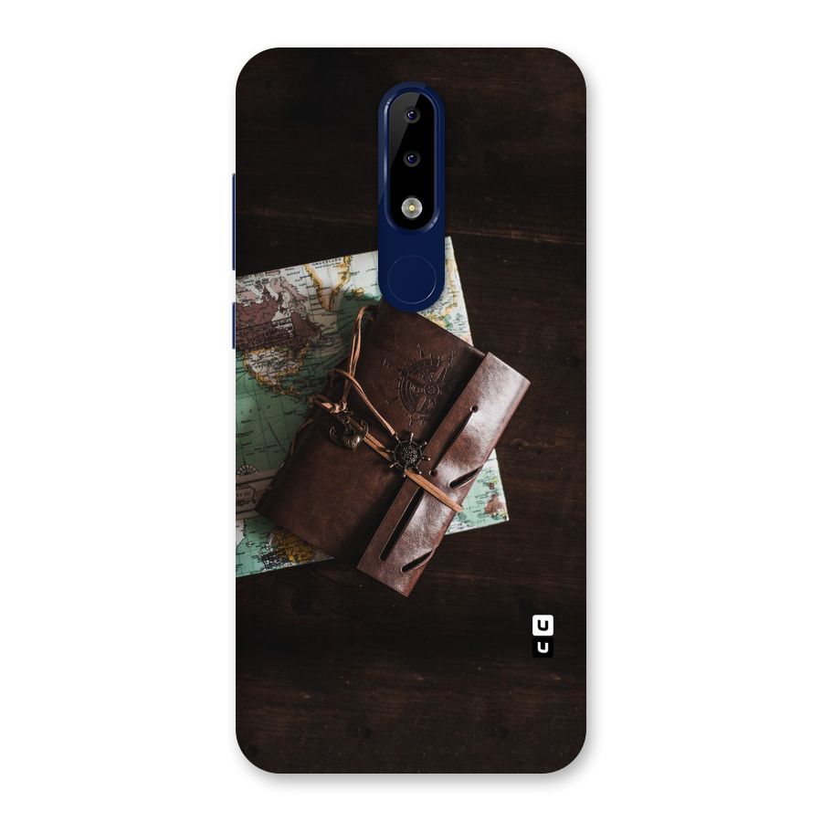 Map Journal Back Case for Nokia 5.1 Plus