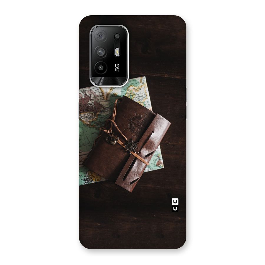 Map Journal Back Case for Oppo F19 Pro Plus 5G