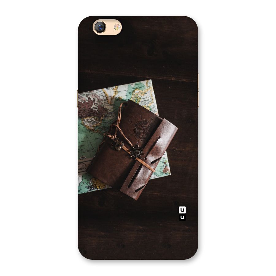 Map Journal Back Case for Oppo F3 Plus