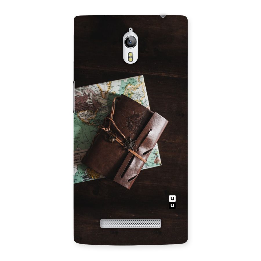Map Journal Back Case for Oppo Find 7