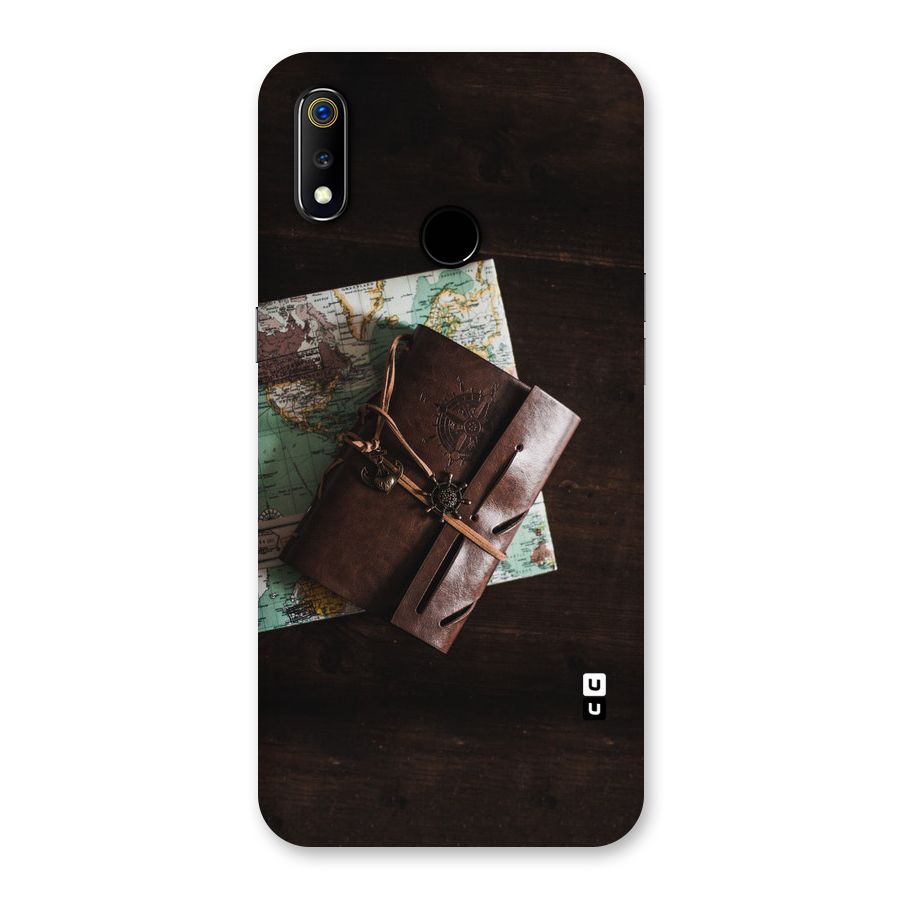 Map Journal Back Case for Realme 3