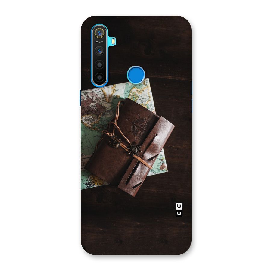 Map Journal Back Case for Realme 5