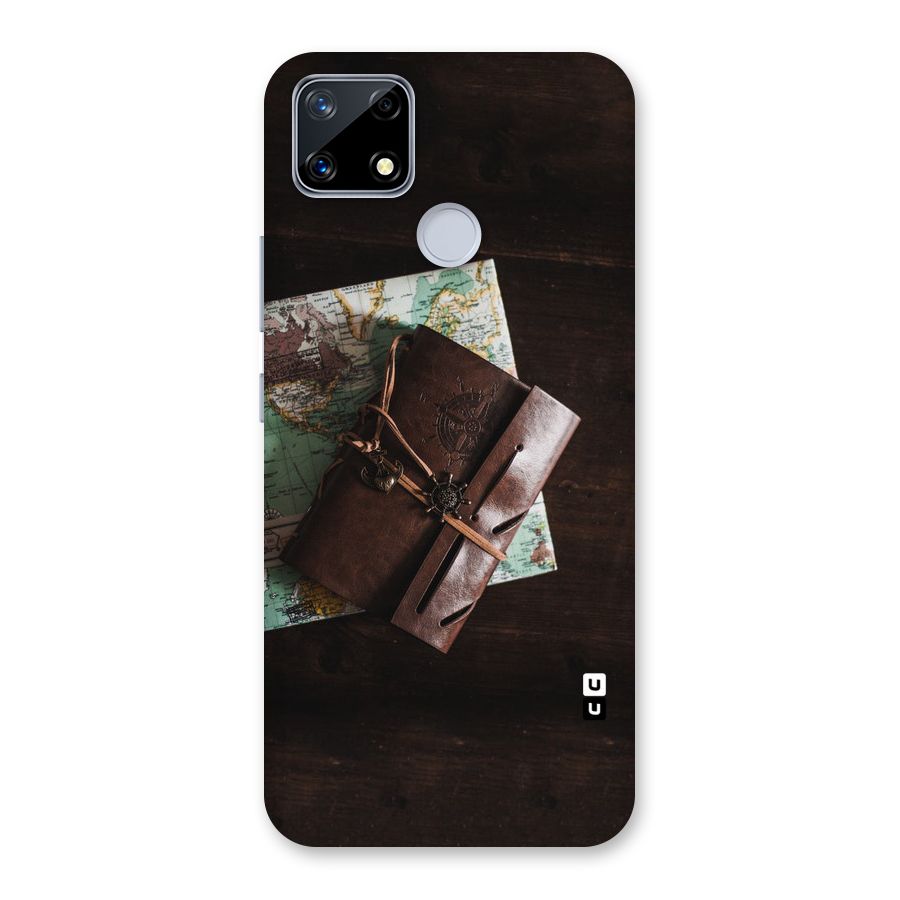 Map Journal Back Case for Realme Narzo 20