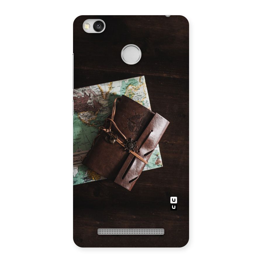 Map Journal Back Case for Redmi 3S Prime