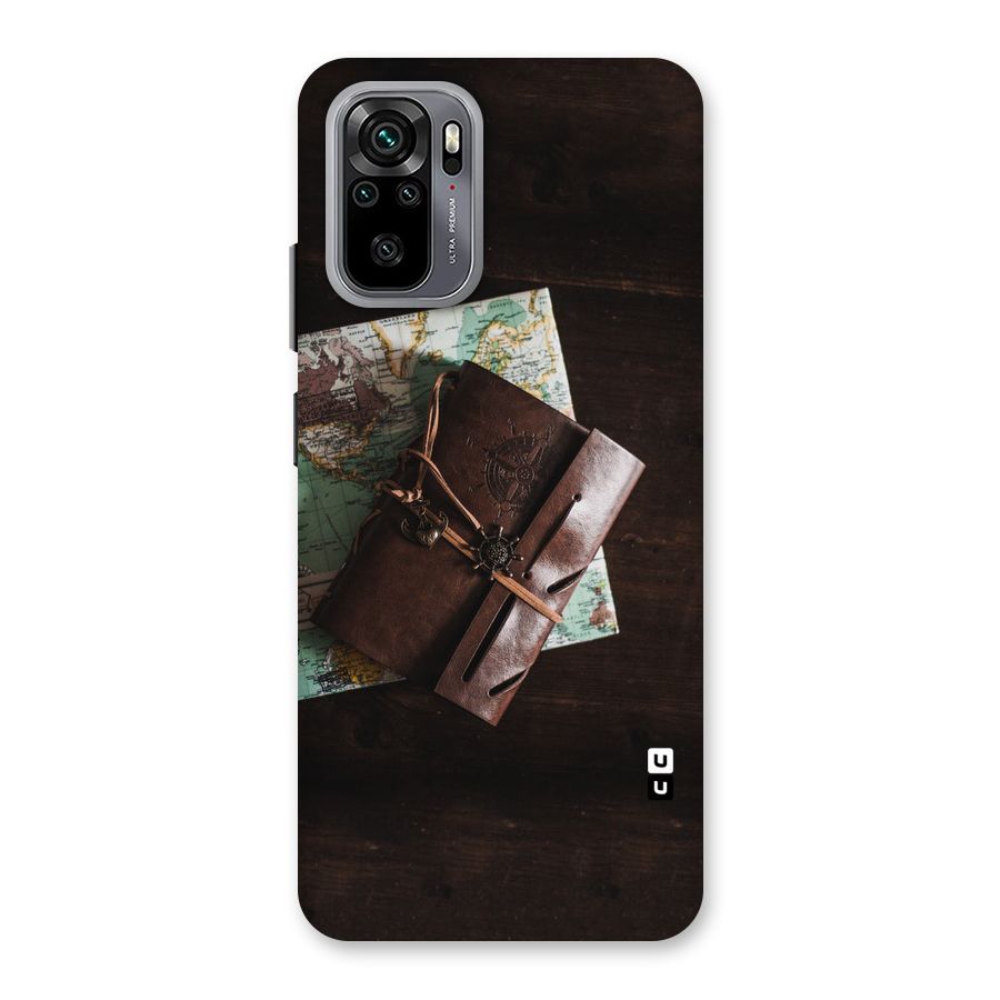 Map Journal Back Case for Redmi Note 10