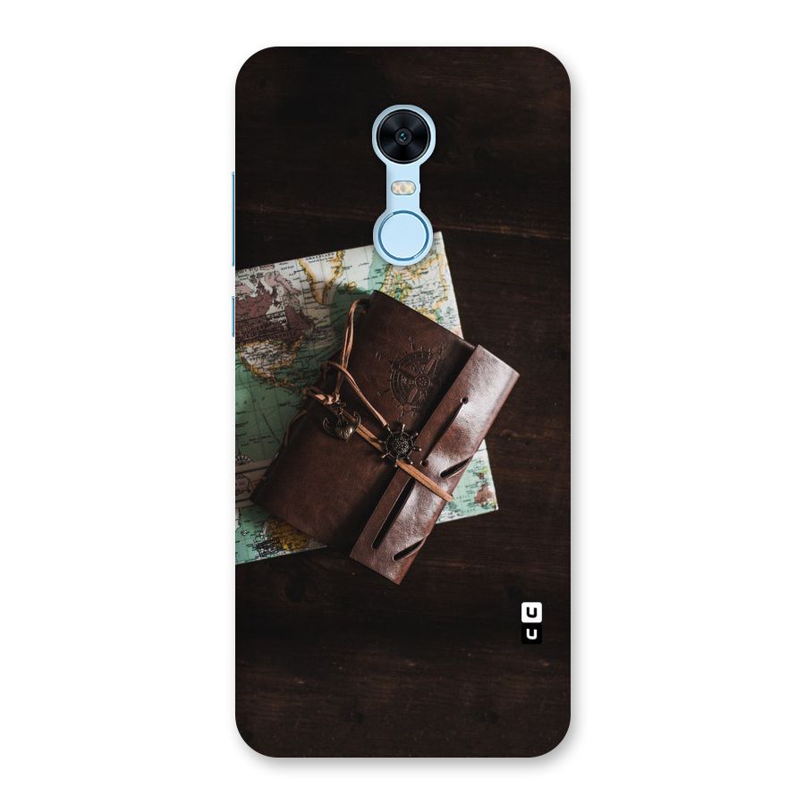 Map Journal Back Case for Redmi Note 5
