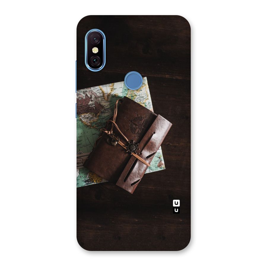 Map Journal Back Case for Redmi Note 6 Pro