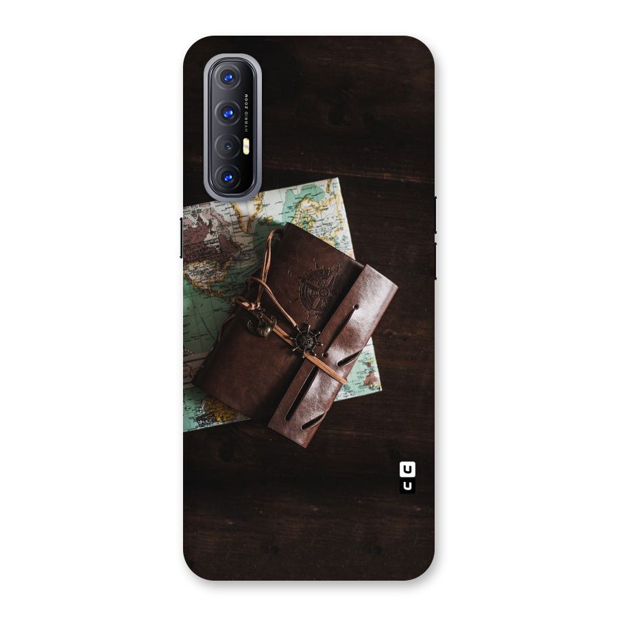 Map Journal Back Case for Reno3 Pro