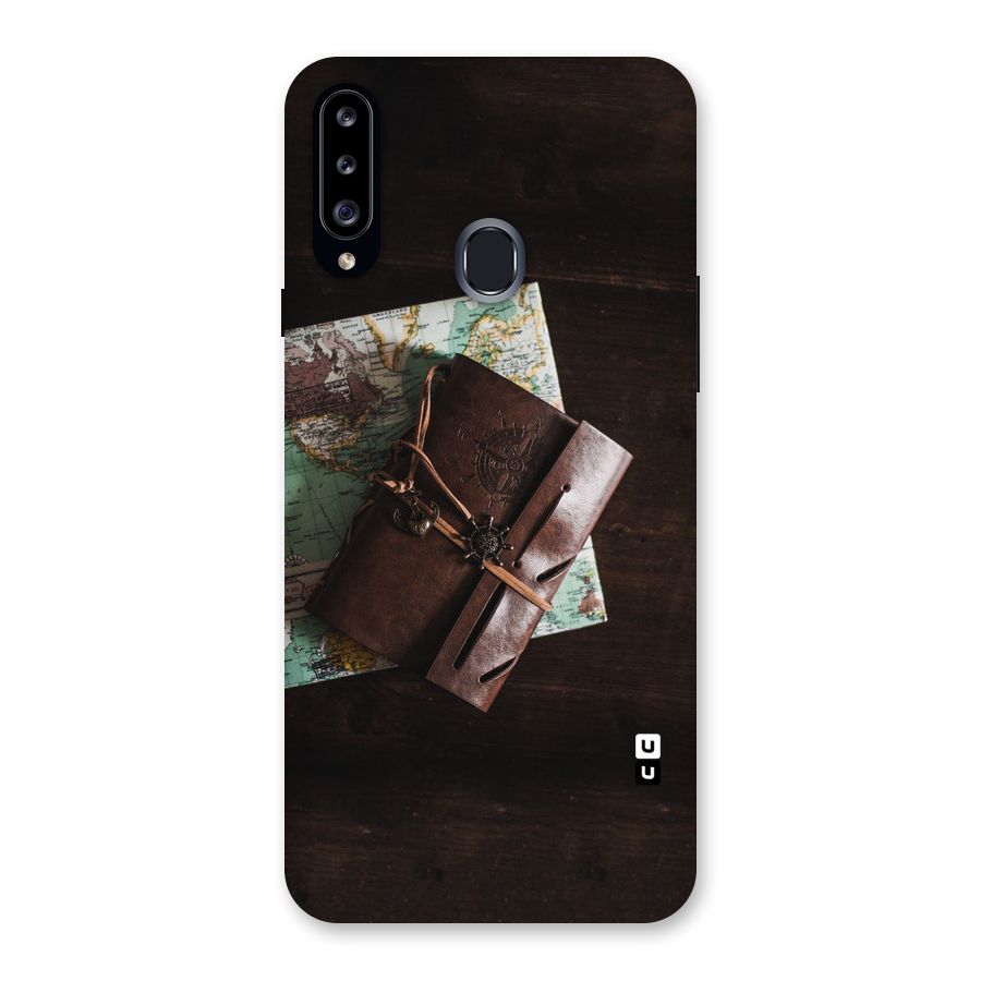 Map Journal Back Case for Samsung Galaxy A20s