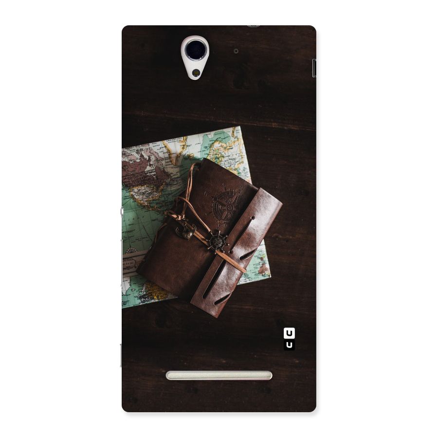Map Journal Back Case for Sony Xperia C3