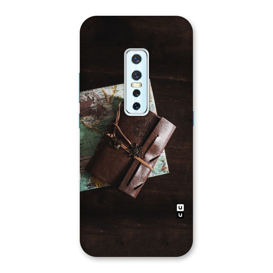Map Journal Back Case for Vivo V17 Pro