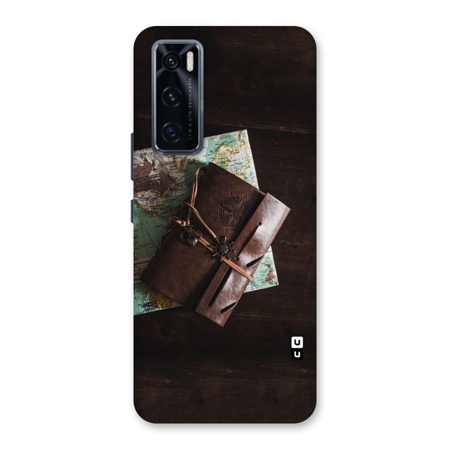 Map Journal Back Case for Vivo V20 SE