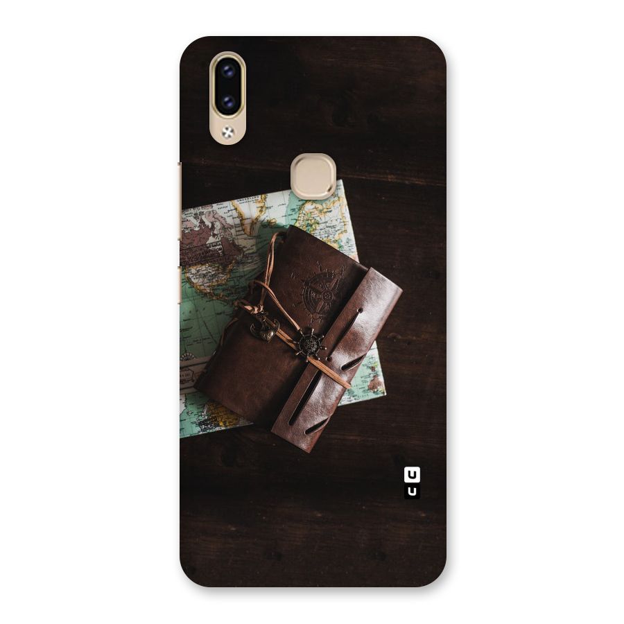 Map Journal Back Case for Vivo V9 Youth