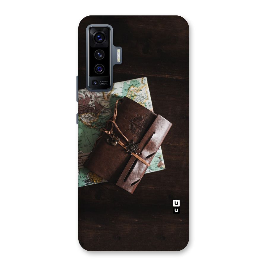 Map Journal Back Case for Vivo X50