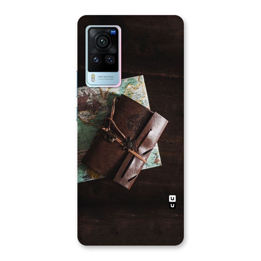 Map Journal Back Case for Vivo X60 Pro