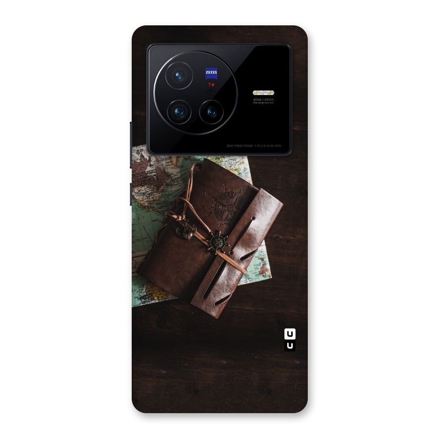 Map Journal Back Case for Vivo X80