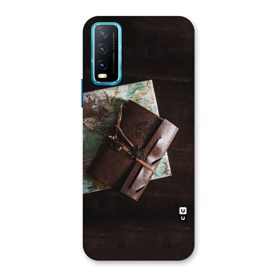 Map Journal Back Case for Vivo Y20A
