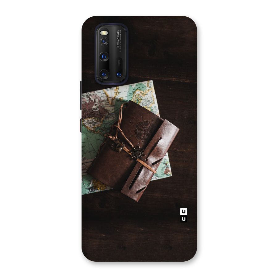 Map Journal Back Case for Vivo iQOO 3