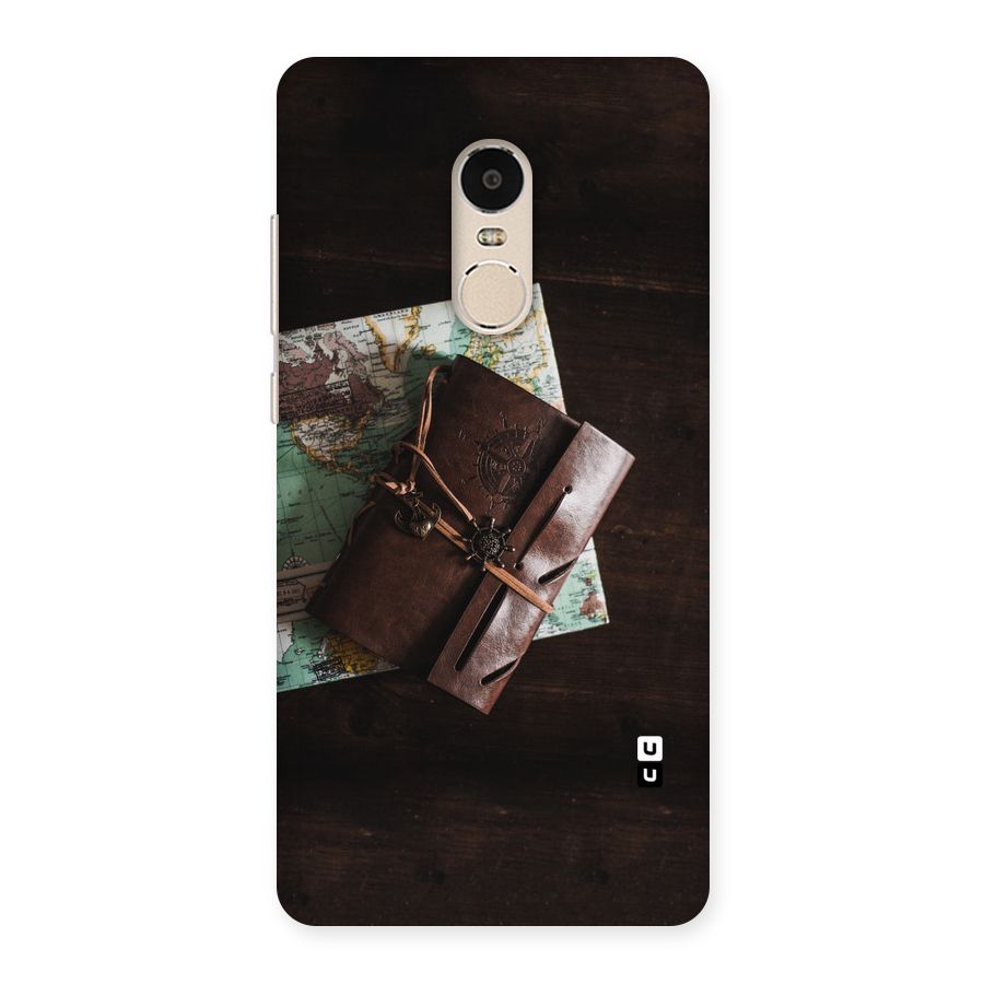 Map Journal Back Case for Xiaomi Redmi Note 4