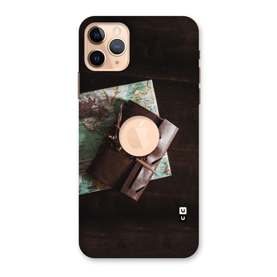 Map Journal Back Case for iPhone 11 Pro Max Logo Cut