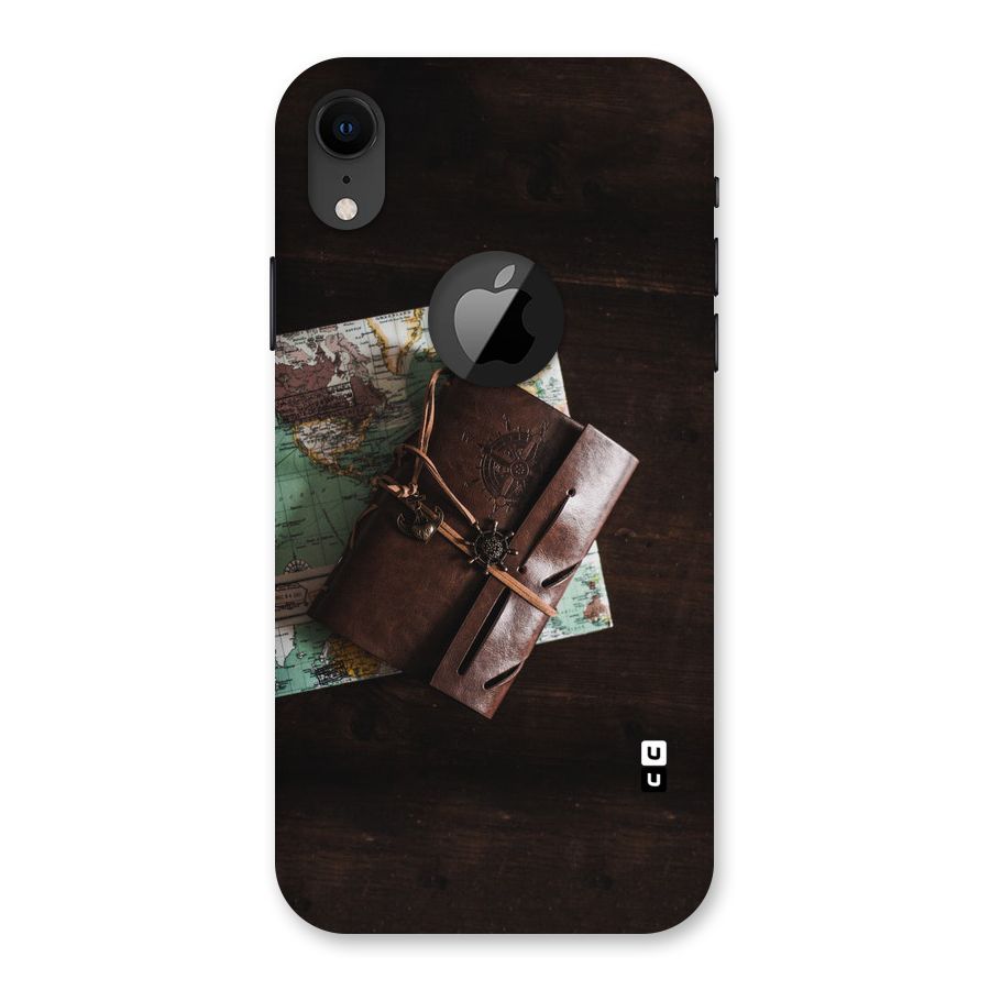Map Journal Back Case for iPhone XR Logo Cut