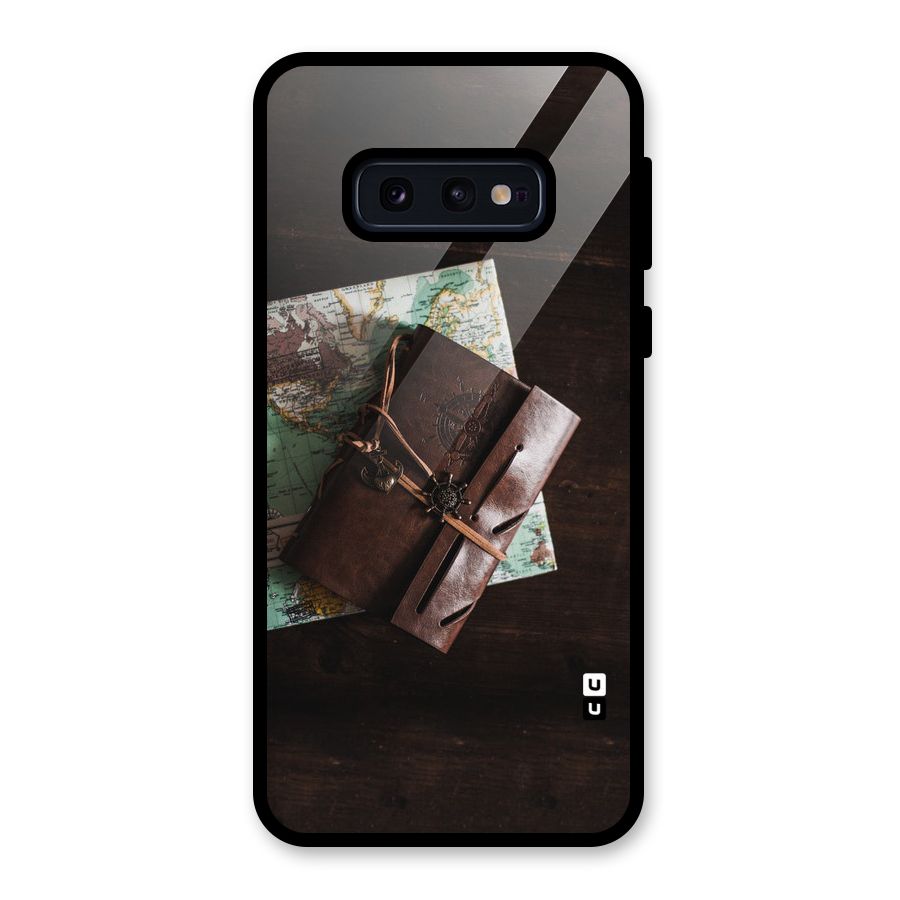 Map Journal Glass Back Case for Galaxy S10e