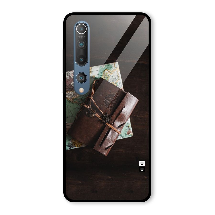 Map Journal Glass Back Case for Mi 10