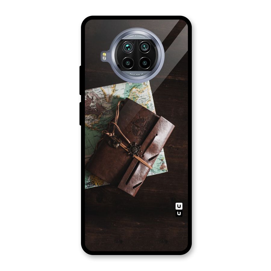 Map Journal Glass Back Case for Mi 10i