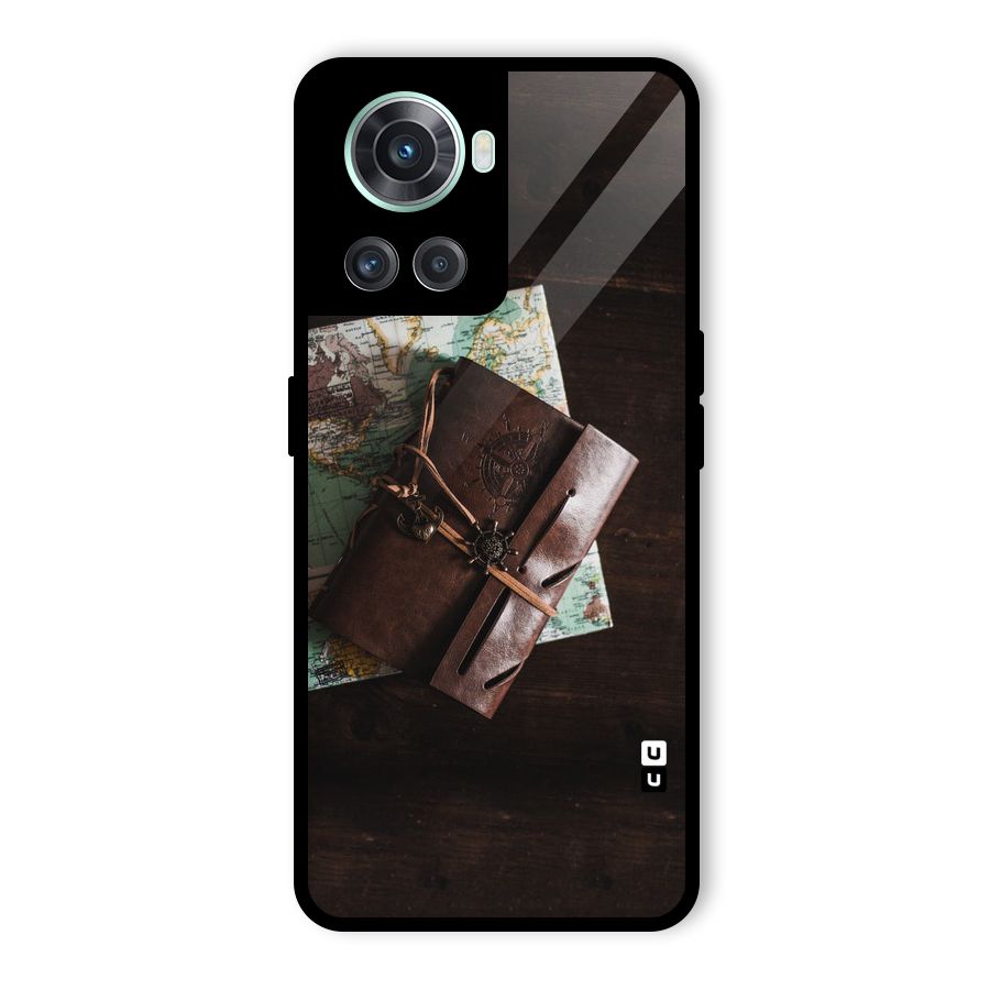 Map Journal Glass Back Case for OnePlus 10R