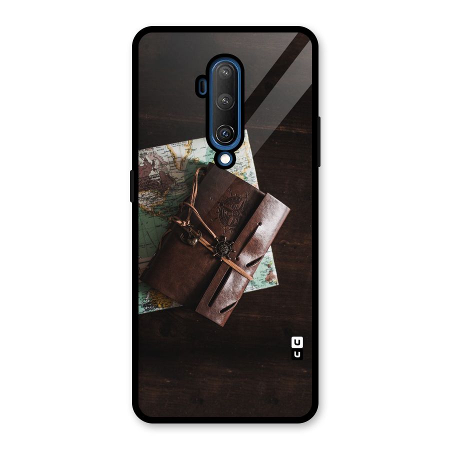 Map Journal Glass Back Case for OnePlus 7T Pro