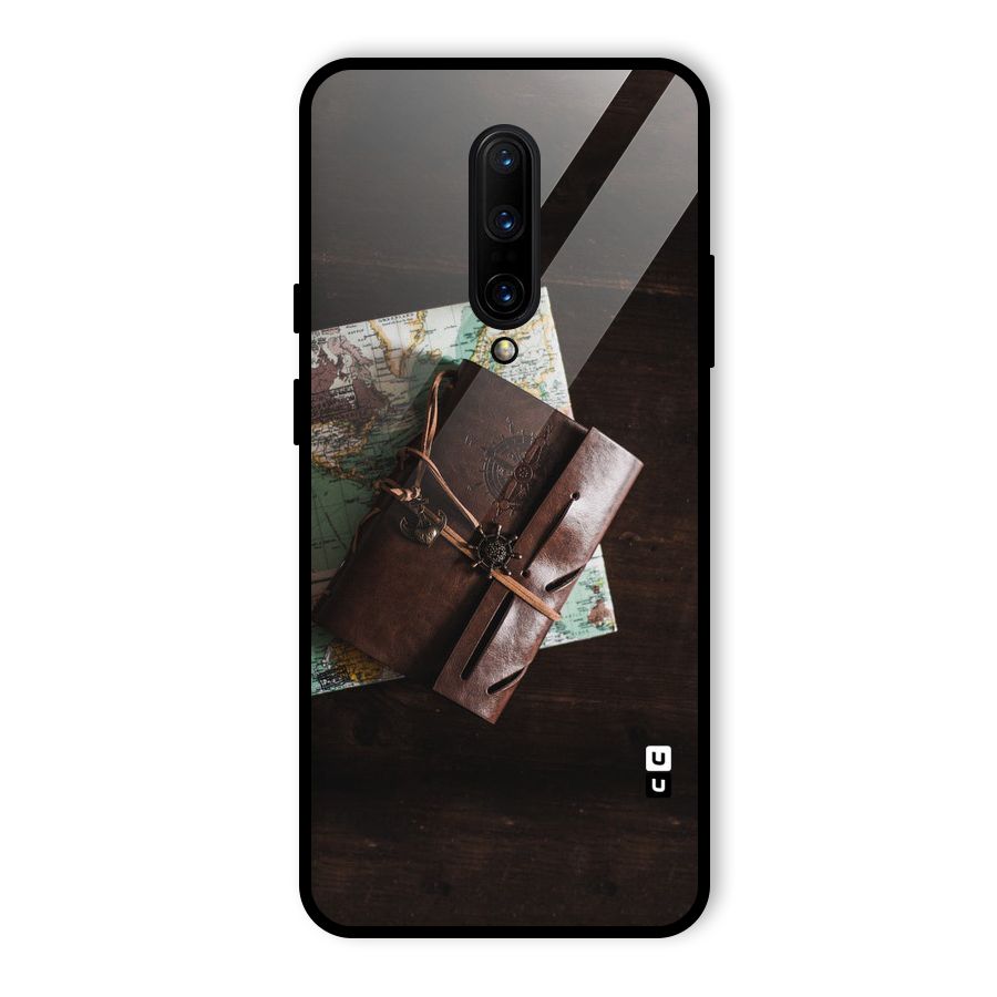 Map Journal Glass Back Case for OnePlus 7 Pro