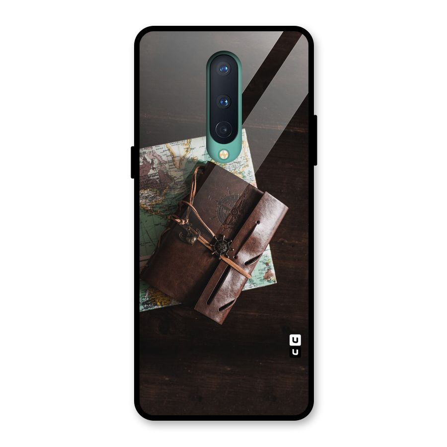 Map Journal Glass Back Case for OnePlus 8