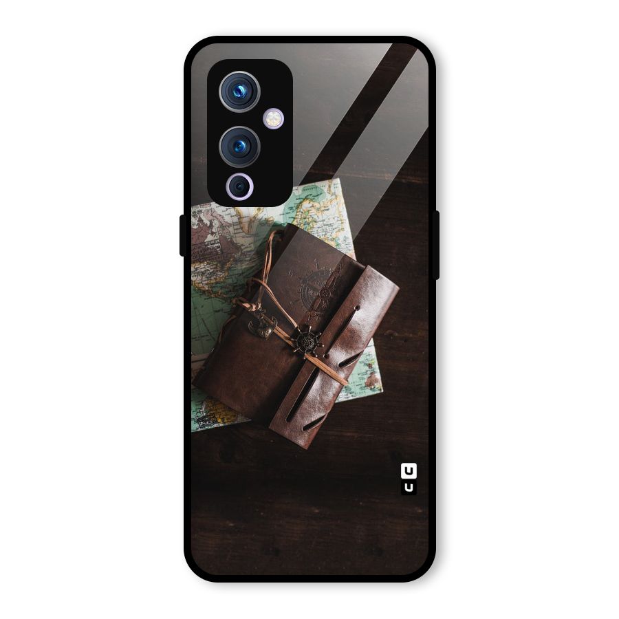 Map Journal Glass Back Case for OnePlus 9