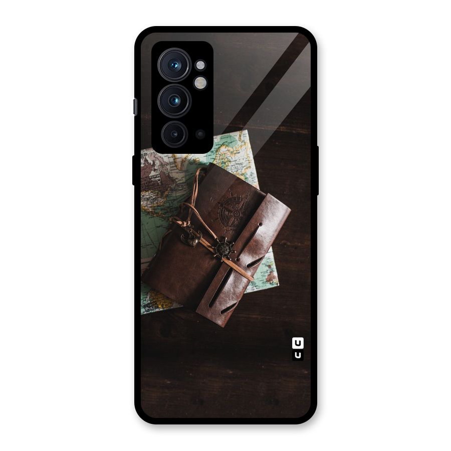 Map Journal Glass Back Case for OnePlus 9RT 5G