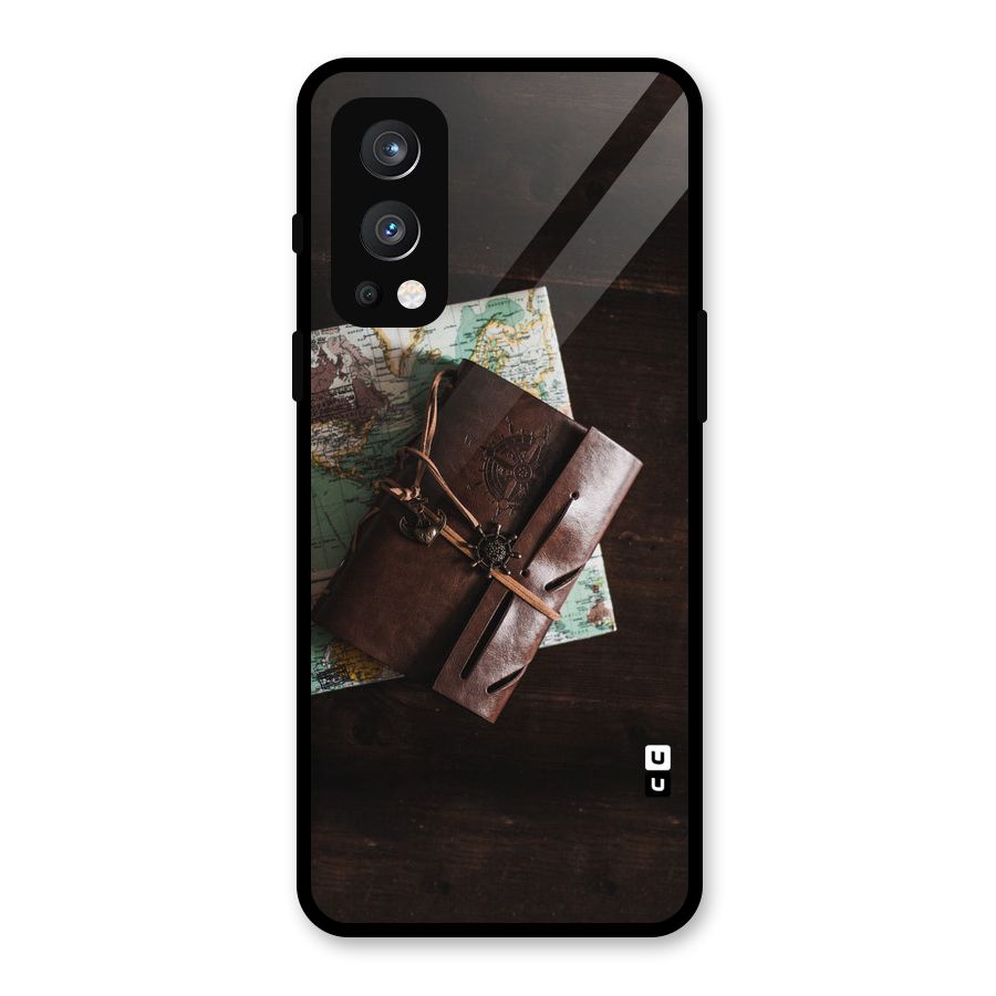 Map Journal Glass Back Case for OnePlus Nord 2 5G