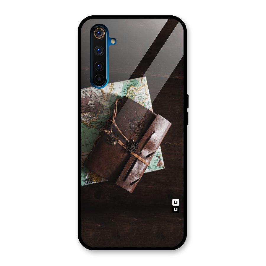 Map Journal Glass Back Case for Realme 6 Pro