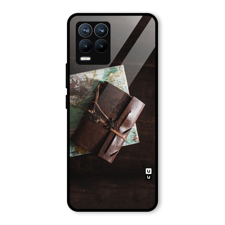Map Journal Glass Back Case for Realme 8