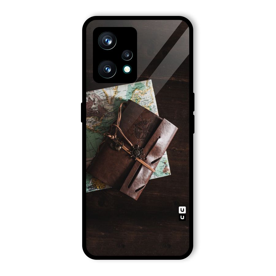 Map Journal Glass Back Case for Realme 9 Pro Plus 5G