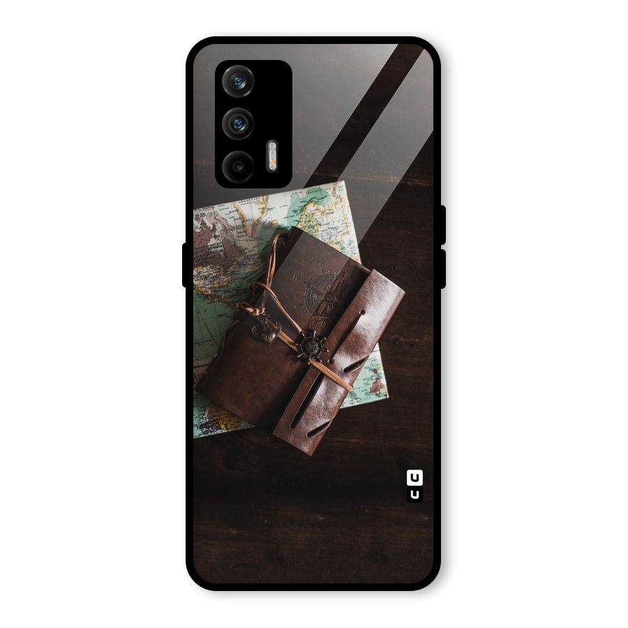 Map Journal Glass Back Case for Realme GT 5G