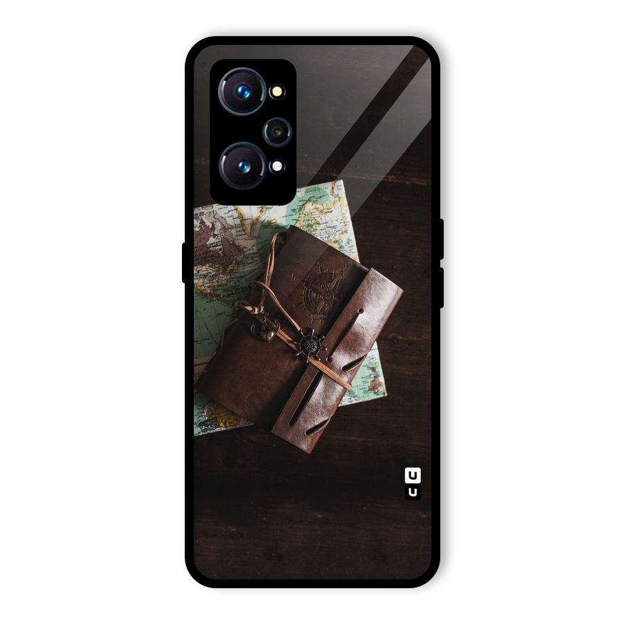 Map Journal Glass Back Case for Realme GT Neo2